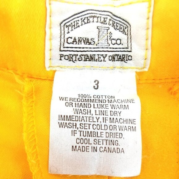 The Kettle Creek Canvas Co. Vtg 3 Yellow Shorts - Picture 7 of 11